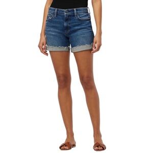 Joe's Jeans Blue Denim Raw Cuff Hem Jean Shorts